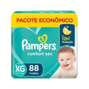 Fralda Pampers Confort Sec Max XG Com 88 Unidades