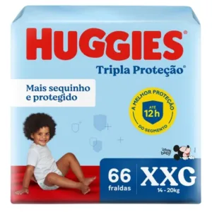 Fralda Huggies Tripla Proteção XXG 66 Un