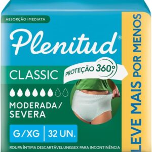 Roupa Intima Plenitud Classic G/XG - 32 Unidades