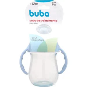 Copo de Treinamento com Alça Bico Macio Azul - 160 ml