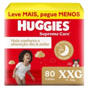 Fralda Huggies Supreme Care Max XXG 80 Unidades