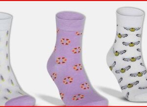 Meia Cano Longo 33-38 - Kit 3 pares - Sortido Estampado