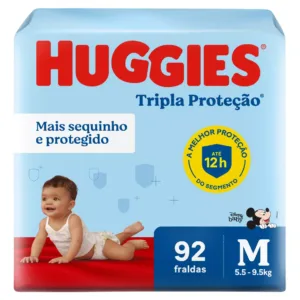 Fralda Huggies Tripla Proteção M 92 Un