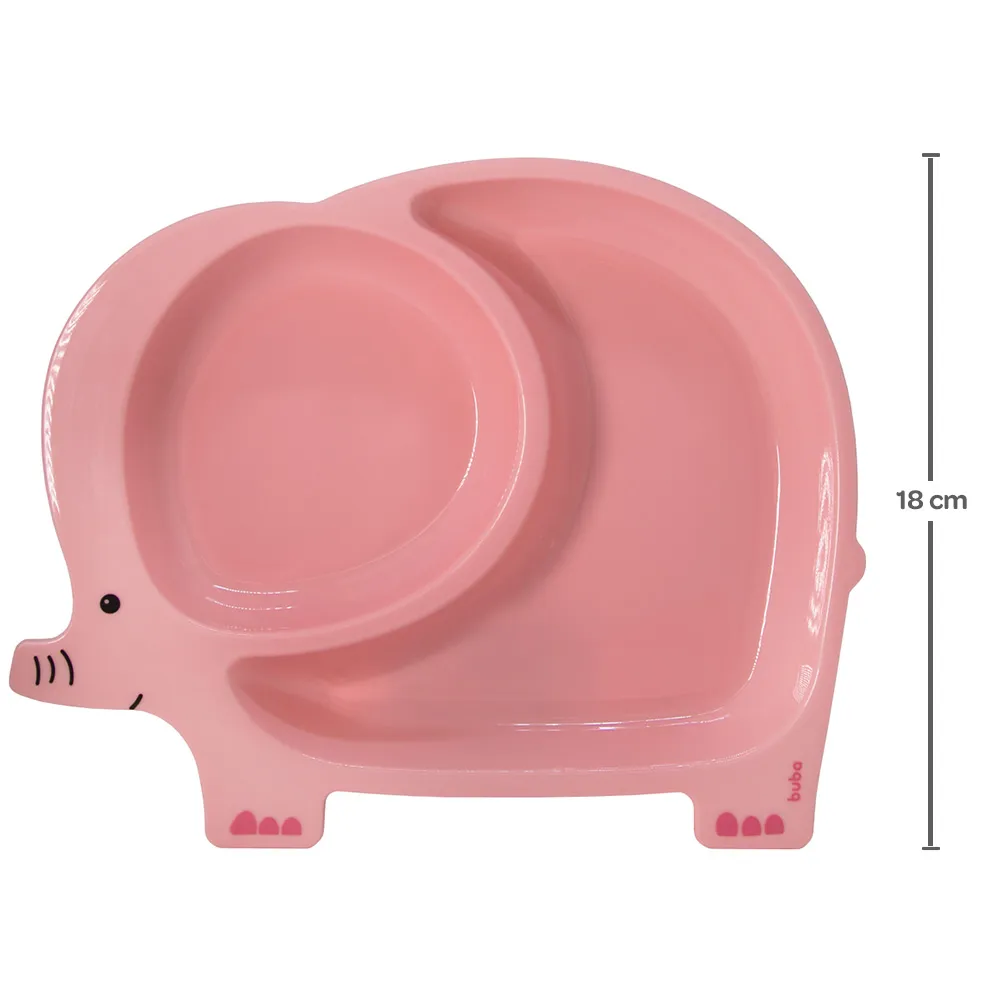 Pratinho Com Divisórias Elefante – Rosa Buba - Imagem 2