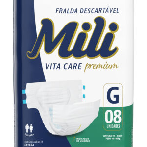 Fraldas Adulto Mili Vita Care Premium G 8 SEVERA