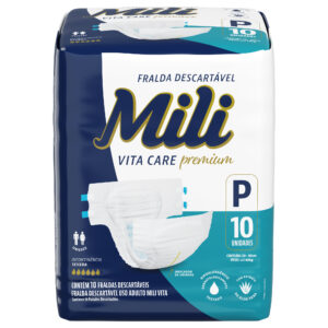 Fraldas Adulto Mili Vita Care Premium P 10 SEVERA