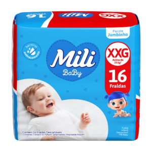 Fralda Mili Baby JUMBINHO XXG 16 Un