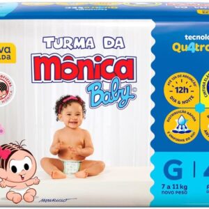 Fralda Turma da Mônica Baby Mega G 44 Unidades