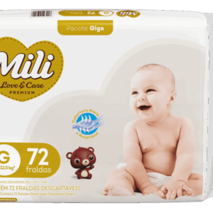 Fralda Mili Love&Care G 72 Un
