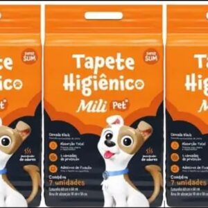 Tapete Higiênico Mili Pet Com 3 X 7 Un 60X60cm
